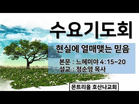 [수요기도회]현실에 열매맺는 믿음