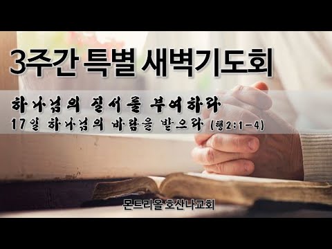 [특별새벽기도회]하나님의 바람을 받으라 17일차