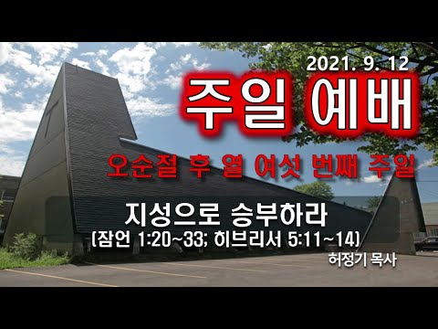 [주일예배] 지성으로 승부하라