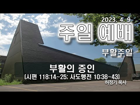 [주일예배] 부활의 증인